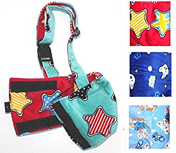Dog Diaper for MALE Boy Belly Band Reusable Washable With SUSPENDERS Fleece Hook and Loop