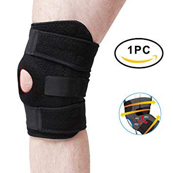 FILWO Knee Brace Dual Strap, Open Patella Knee Support, Shoulder Brace, Wrist Support Wraps, Waist Trimmer Support Belt, Ankle Support Brace, Breathable Adjustable for Fitness Sports Exercise, Unisex