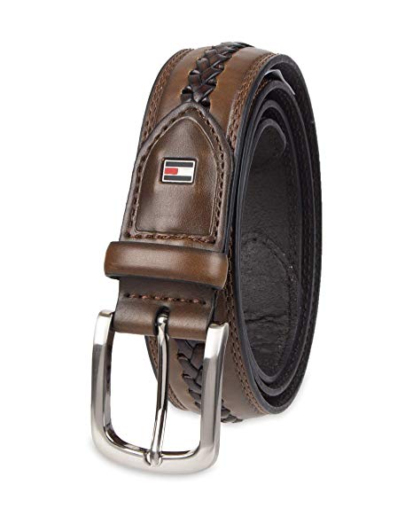 Tommy Hilfiger Men's Double-Stitched Leather Belt