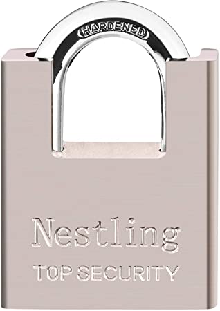 Nestling 60mm Heavy Duty Padlock Best Used for Warehouse, Container, Garage, Shutter, Storage Units, Sheds, Garages, Fences High Security Padlock with 4 Keys