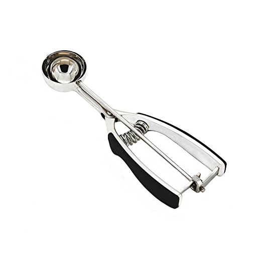 ElecNova High Quality Stainless Steel Ice Cream Scoop Cookie Scoop with Good Grip 48.5mm