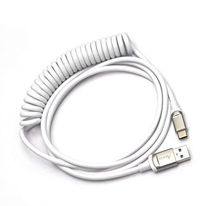 EPOMAKER AKKO Coiled Type-C to USB A Keyboard Cable for Mechanical Gaming Keyboard (AKKO White)