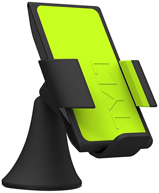 TYLT VU Wireless Charging Car Mount 3 Coil Qi Charger for Galaxy S6/Nexus 6/Droid Turbo/Lumia 920 and other Qi Phones - Green