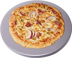 Pizza Kitchen Glazed Round Pizza Stone for Oven and Grill, 16 inch