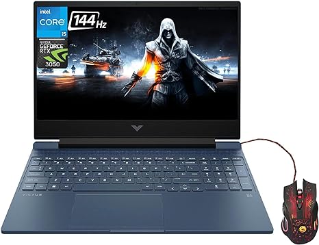 HP Victus 15 Gaming Laptop 2023 Newest, 15.6" 144 Hz Display, Intel Core i5-13420H Processor, NVIDIA GeForce RTX 3050 Graphics, 32GB RAM, 2TB SSD, Backlit Keyboard, Windows 11 Home, Blue