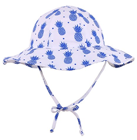 SimpliKids UPF 50  UV Ray Sun Protection Wide Brim Baby Sun Hat