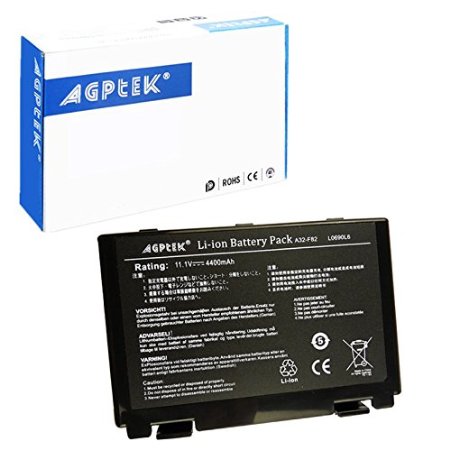 AGPtek® Laptop Battery Replacement for ASUS K70IJ K70IO P50 P81 X50 X5C, Battery Part Number LU17-GN-140110