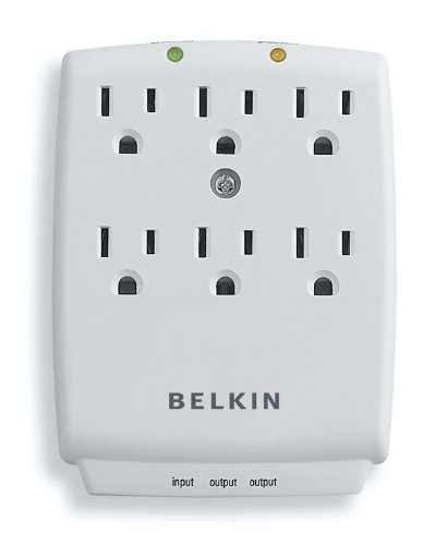 Belkin SurgeMaster 6 Outlet Wall-Mount Surge Protector