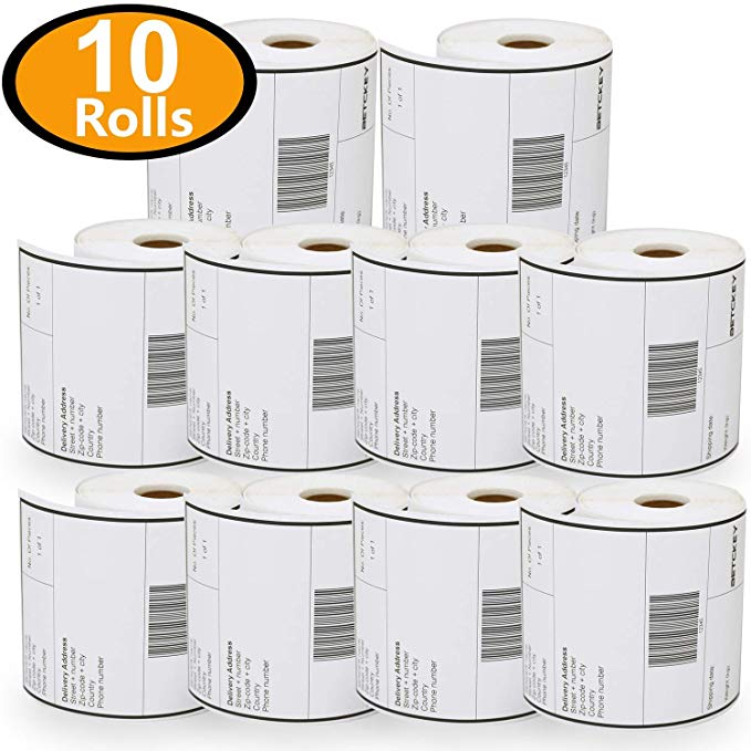 10 Rolls Dymo 1744907 Compatible 4XL Internet Postage Extra-Large 4" x 6" Shipping Labels,1 roll of 220