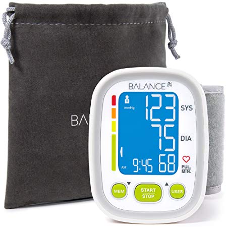 Balance Wrist Blood Pressure Monitor, (2018 Update), Free App for Tracking, NOT Bluetooth or WiFi, and 2-Year Warranty