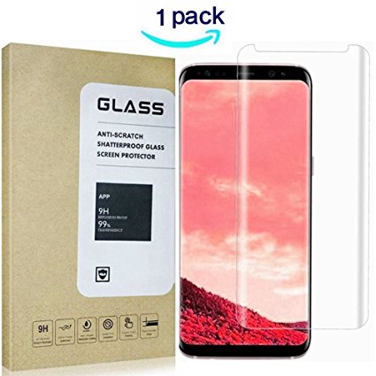 Galaxy S9 Plus Screen Protector,OLINKIT 9H Hardness Tempered Glass Screen Protector Film[Case-friendly] for Samsung S9 Plus [clear][1Pack]