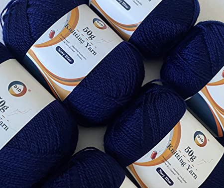 6x50g Double Knitting Yarn (Navy Blue)