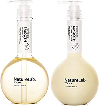 NatureLab. Tokyo – Perfect Smooth for frizz-free hair: Vegan, sulfate and cruelty free, protects color- 11.5 fl. oz. (Shampoo & Conditioner Duo)