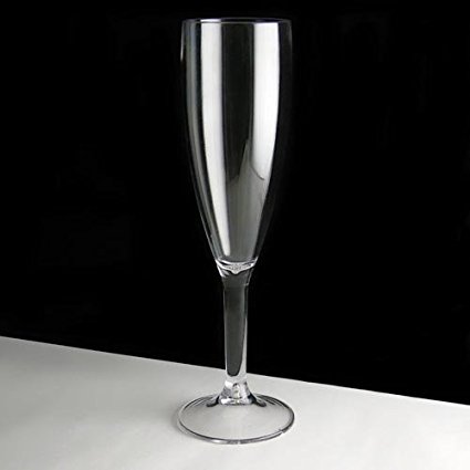 Virtually Unbreakable Polycarbonate Plastic Champagne Glass (Pack of 4)