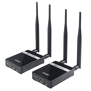 Cable Matters 330ft Long Range Wireless HDMI Extender with IR Extension, Wireless HDMI Transmitter and Receiver, Support 1080p@60Hz Includes 2X HDMI 2.0 Cables