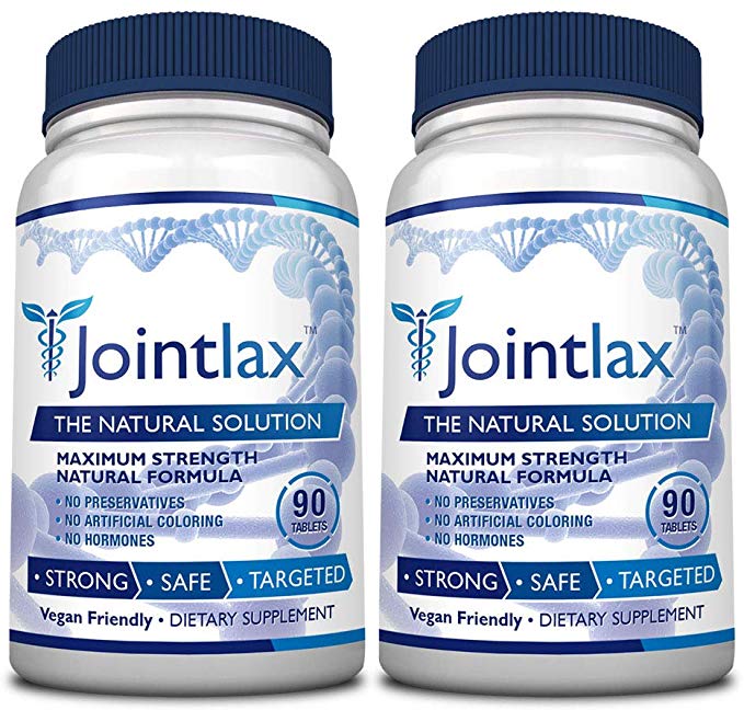 Jointlax – Joint Support with Glucosamine, Chondroitin, Turmeric, Amino Acids and MSM – Anti-Inflammatory Joint Pain Relief Tablet - 2 Bottles (2 Months Supply)