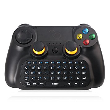 Aweek 2.4G 3 In 1 Bluetooth Wireless Controller Gamepad Controller with Keyboard and touch pad for Android Smartphone Tablet VR TV PC Compatible with Windows XP/7/8