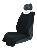 Happeseat Machine Washable Car Seat Cover for Athletes Yoga Spin Running Beach Pilates Extreme Mudder Black