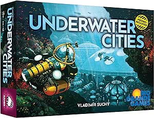 Underwater Cities – A Board Game by Rio Grande Games 1-4 Players – Board Games for Family 80-150 Minutes of Gameplay – Games for Family Game Night – Kids and Adults Ages 12  - English Version