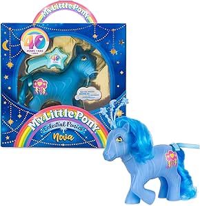 My Little Pony Classics - Celestial Ponies - Nova - Retro 4" Collectible Play Figure, Great for Kids, toddlers, adults, girls and boys ages 3