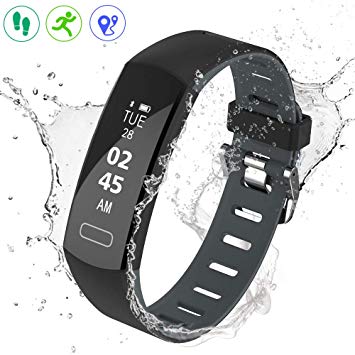 YOUNGDO Fitness Tracker, Waterproof Activity Tracker with Step Counter Pedometer Watch, Sleep Monitor Calorie Counter, SMS/Call Remind, Slim Smart Bracelet for Kids Women Men