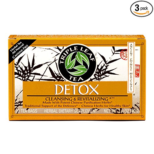 Triple Leaf Detox Tea 1.4 oz each (3 Items Per Order)