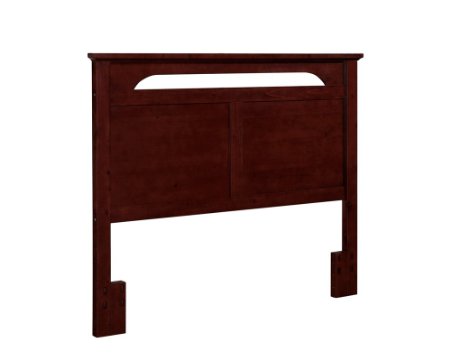 Dorel Living Queen or Full-Sized Headboard in Solid Wood in Cherry Finish