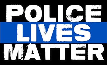 POLICE Lives Matter Sticker (bumper decal pro cop blue)