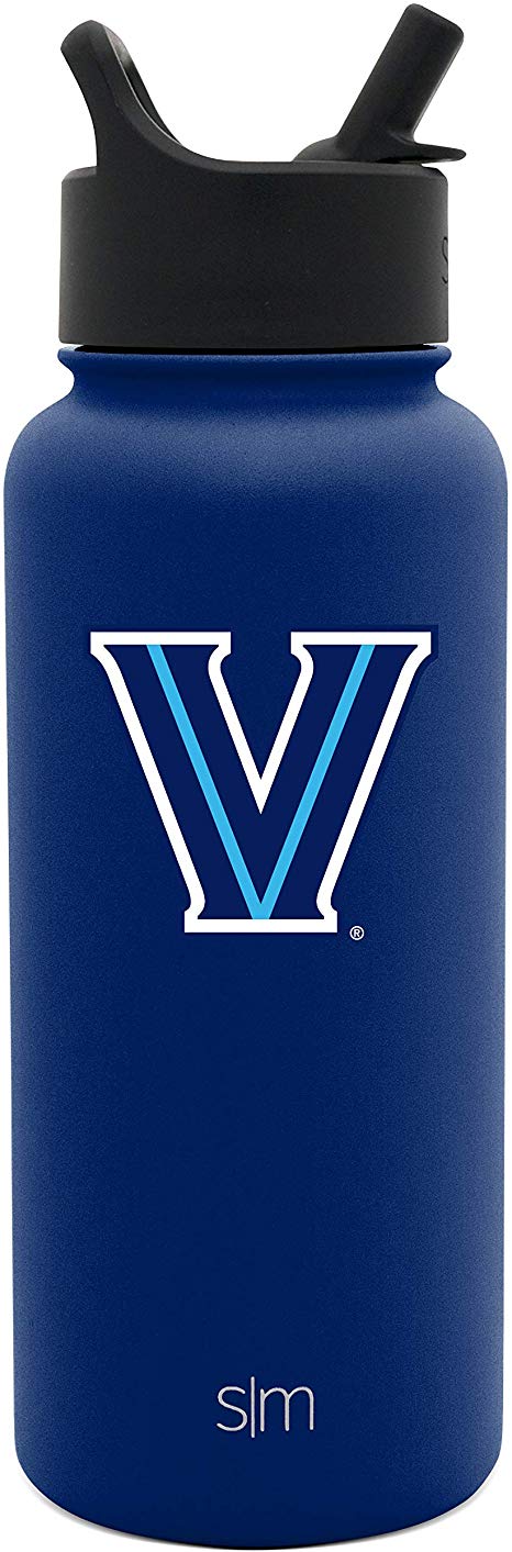 Simple Modern University 32oz Summit Water Bottle with Straw Lid - 18/8 Vacuum Insulated Stainless Steel Mens Womens Gift