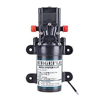 CO-Z Diaphragm Pump Professional Grade Self Priming for RV Marine Boat 12V 1.0GPM 35PSI Water Pressure