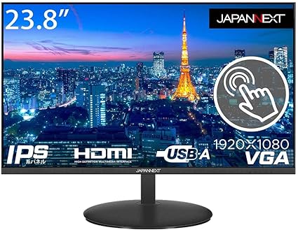 JAPANNEXT 23.8型IPSフルHDパネル搭載 タッチパネル対応モニター JN-IPS238FHD-T HDMI VGA