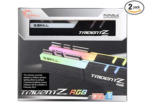 G.Skill TridentZ RGB Series 16GB (2 x 8GB) 288-Pin SDRAM DDR4 3200 (PC4 25600) F4-3200C14D-16GTZR