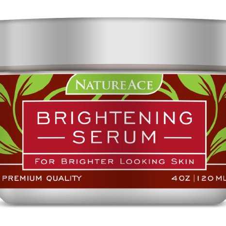 Nature Ace PREMIUM Brightening Serum & Whitening Mask 4oz - For Face, Skin and Body - Made In USA - Results Guaranteed Or Your Money Back - Skin Whitener and Lightener
