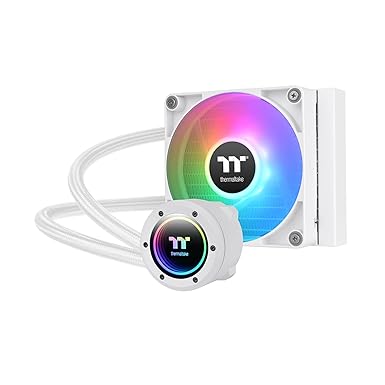 Thermaltake TH120 V2 ARGB Sync/AlO Liquid Cooler/Fan 120mm*1/PWM 500~2000 RPM/Mirror Waterblock/MB ARGB Sync Control/White, CL-W363-PL12SW-A