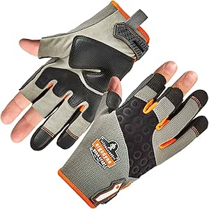 ProFlex 720 Framer Work Glove, High Dexterity, Padded Palm, XX-Large,Gray