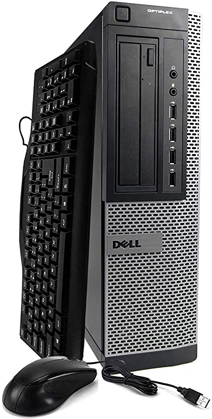 Dell Optiplex 990 Desktop PC Bundle With Accessory Pack - Intel Quad Core i5 3.2GHz, 16GB, 2TB Hard Drive, DVD-RW, Windows 10 Pro, USB WiFi & Bluetooth, Keyboard, Mouse (Renewed)