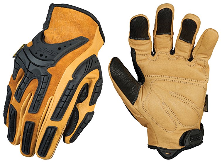 Mechanix Wear - CG Full Leather Gloves (Large, Brown/Black)