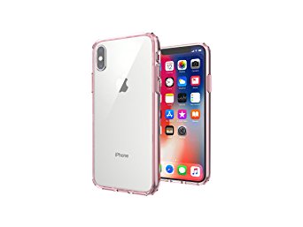 iPhone X / 10 Case - Pink Ultra Thin Clear Transparent, Soft, Scratch Resistant, Protective Shockproof Cover for Apple Smart Phone Cell Phone Designed for Men and Women