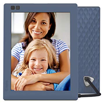 NIXPLAY Seed Digital Photo Frame WiFi 8 inch W08D, Blue. Show Pictures on Your Frame Via Mobile App or Email. IPS Display. Smart Electronic Frame with Motion Sensor. Remote Control Included