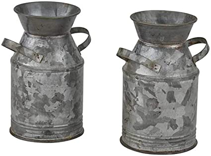 Park Designs Galvanized Milk Can Salt & Pepper Set