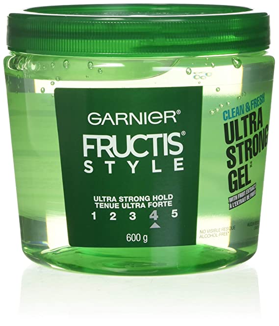 Garnier Fructis Style Ultra Strong Hold Gel, Clean and Fresh, No. 4, 21.2 Ounce