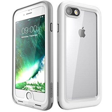 iPhone 7 Case, i-Blason Waterproof Full-body Rugged Case with Built-in Screen Protector for Apple iPhone 7 2016 Release (White)