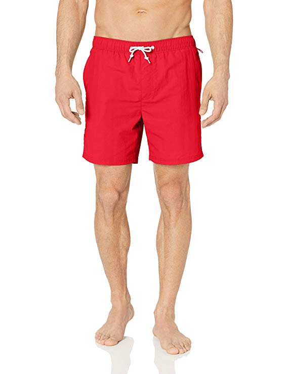 Original Penguin Men's Quick Dry Elastic Waist Daddy Swim Short