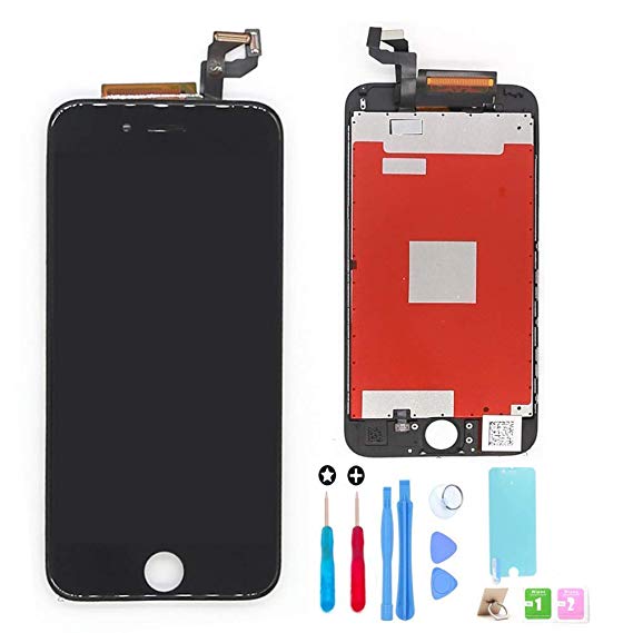 Repair-Screen for iPhone 6S Screen Replacement Retina LCD Touch Display Replacement Screen with Digitizer Assembly Free Tools(Black 4.7inch)