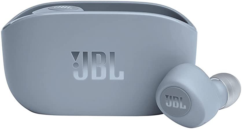 JBL Vibe 100TWS - True Wireless Earbuds, 20 Hours of Combined Playback - Blue