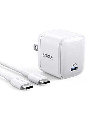 Anker 30W USB C Charger [GaN Tech] PowerPort Atom PD 1 with 6 ft Powerline II USB-C to USB-C Cable Combo, Ultra Compact Type-C Power Delivery Wall Charger for Macbook, iPad Pro, Pixel, Galaxy and More