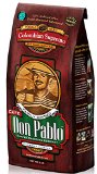 Cafe Don Pablo Gourmet Coffee Medium-Dark Roast Whole Bean Colombian Supremo 2 Pound