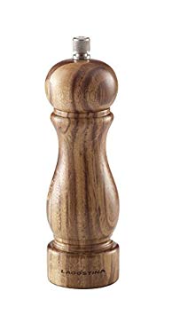 Lagostina Acacia Wood Pepper Mill, 7" (18cm), Wood