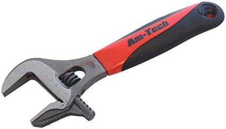 Am-Tech 2-in-1 Adjustable/ Pipe Wrench with Wide Jaw