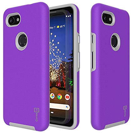 CoverON Shockproof Protective Rugged Series for Google Pixel 3a XL Case (2019), Pretty Purple